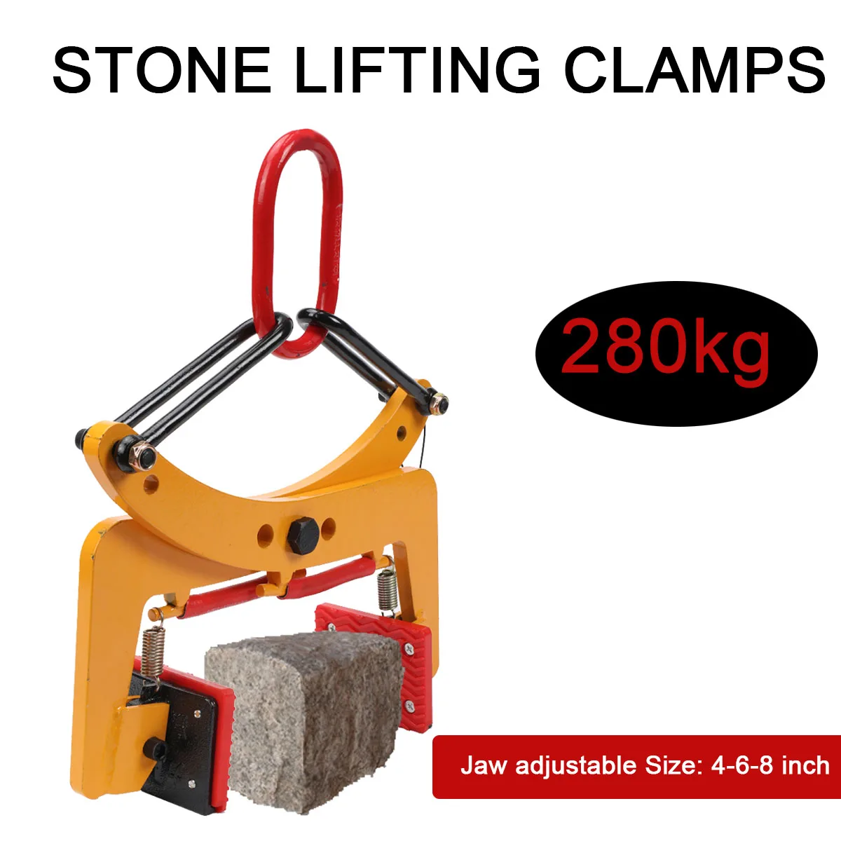 280/500kg Plate Crane Clamp Stone Girder Curbstone Pliers Sidewalk Offset Pliers curbstone Girder Lifter