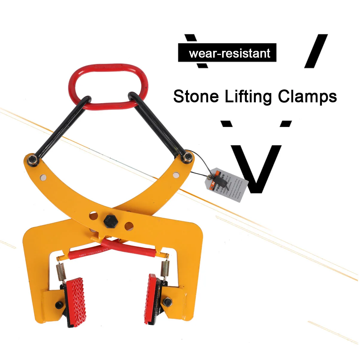 280/500kg Plate Crane Clamp Stone Girder Curbstone Pliers Sidewalk Offset Pliers curbstone Girder Lifter