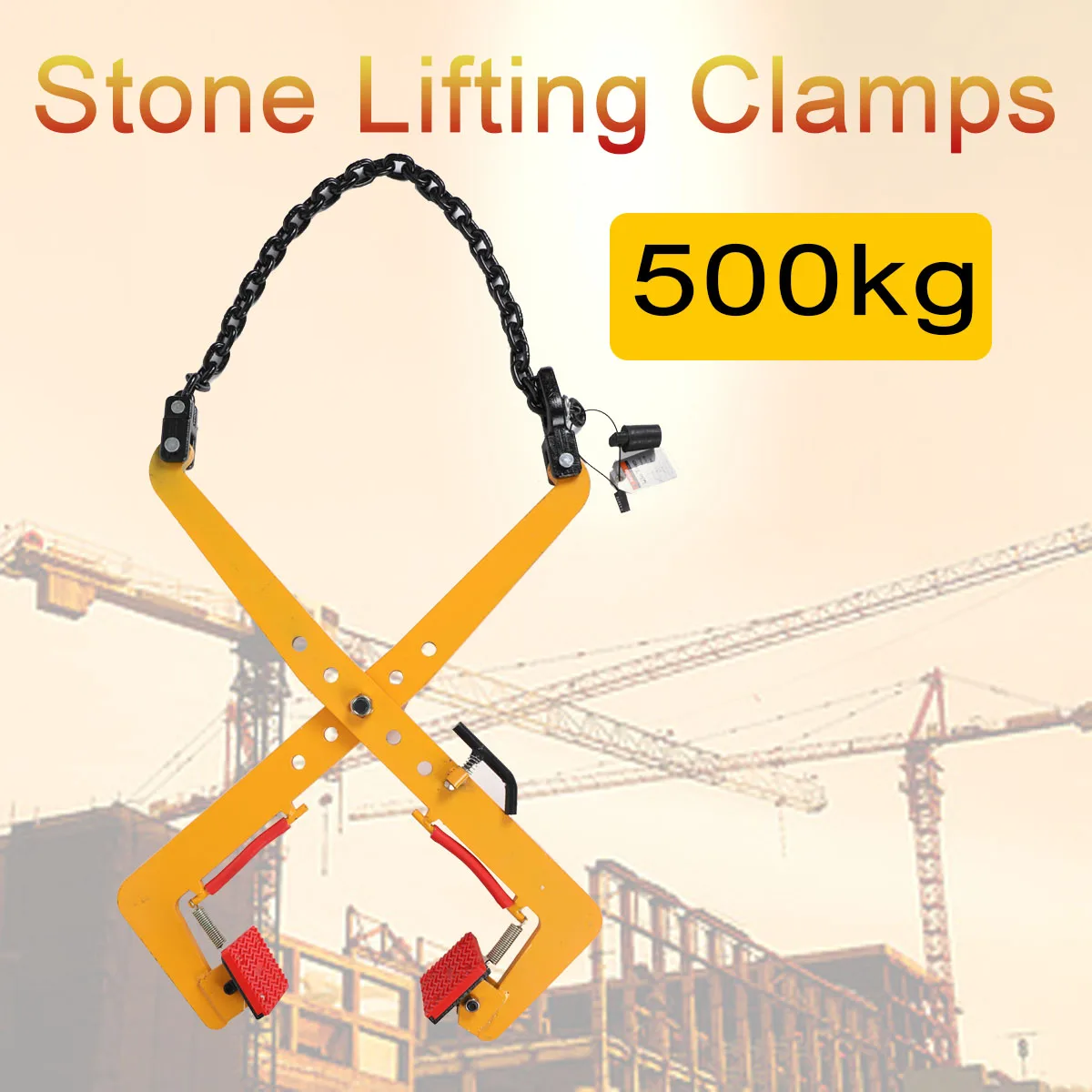 280/500kg Plate Crane Clamp Stone Girder Curbstone Pliers Sidewalk Offset Pliers curbstone Girder Lifter