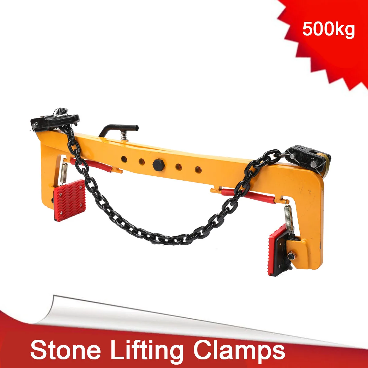 280/500kg Plate Crane Clamp Stone Girder Curbstone Pliers Sidewalk Offset Pliers curbstone Girder Lifter