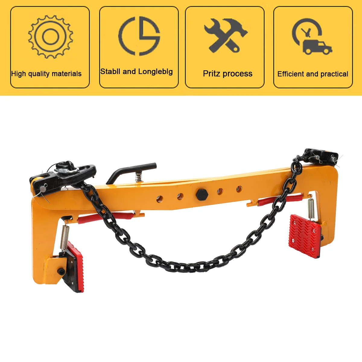 280/500kg Plate Crane Clamp Stone Girder Curbstone Pliers Sidewalk Offset Pliers curbstone Girder Lifter