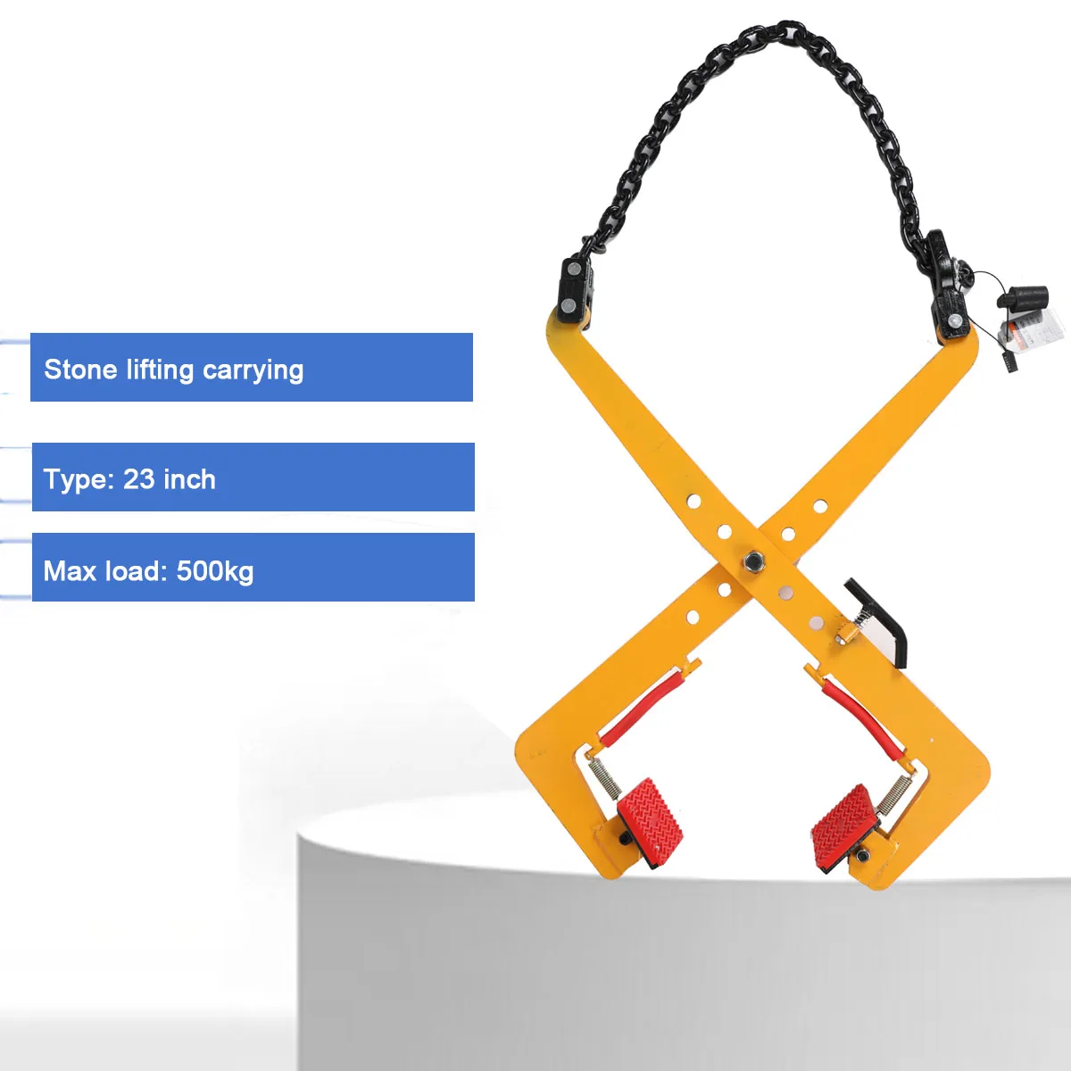 280/500kg Plate Crane Clamp Stone Girder Curbstone Pliers Sidewalk Offset Pliers curbstone Girder Lifter