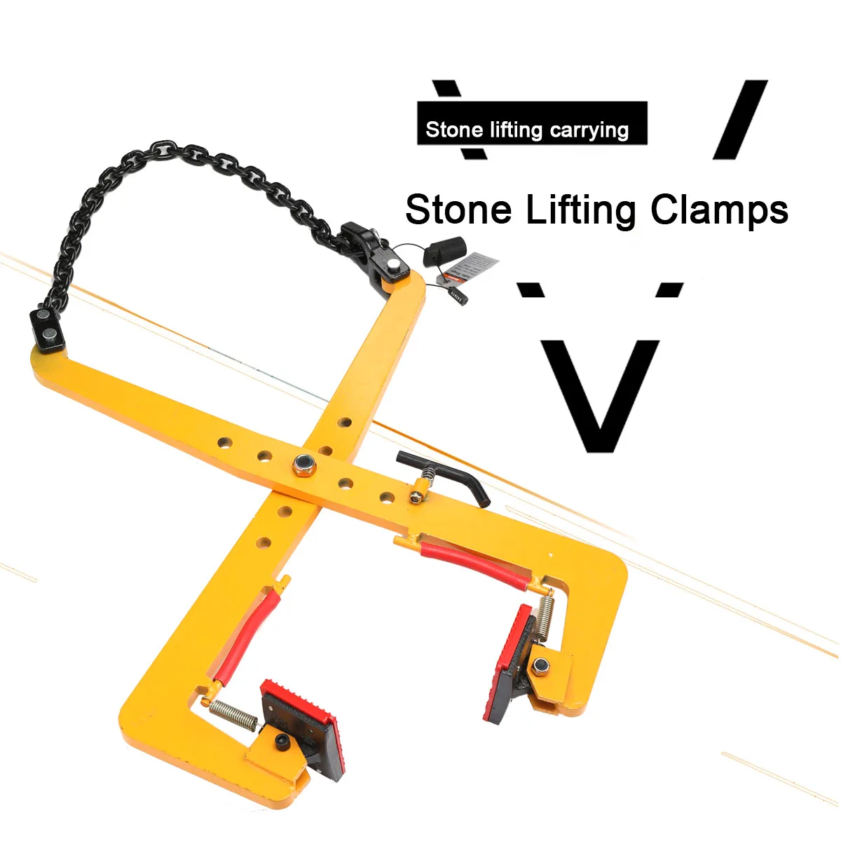 280/500kg Plate Crane Clamp Stone Girder Curbstone Pliers Sidewalk Offset Pliers curbstone Girder Lifter
