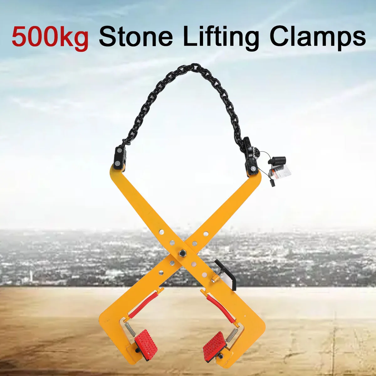 280/500kg Plate Crane Clamp Stone Girder Curbstone Pliers Sidewalk Offset Pliers curbstone Girder Lifter