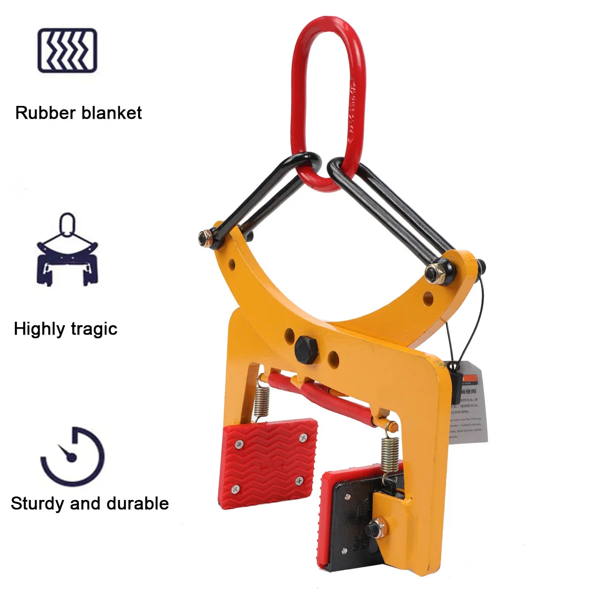 280/500kg Plate Crane Clamp Stone Girder Curbstone Pliers Sidewalk Offset Pliers curbstone Girder Lifter