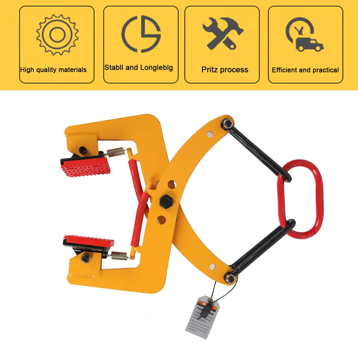 280/500kg Plate Crane Clamp Stone Girder Curbstone Pliers Sidewalk Offset Pliers curbstone Girder Lifter