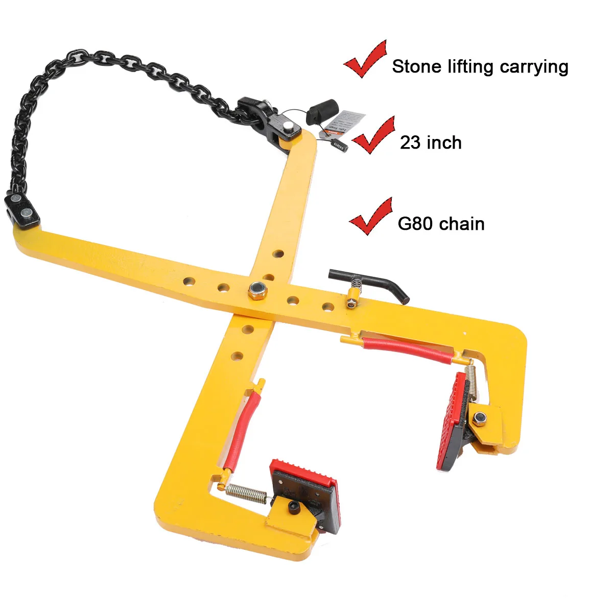 280/500kg Plate Crane Clamp Stone Girder Curbstone Pliers Sidewalk Offset Pliers curbstone Girder Lifter