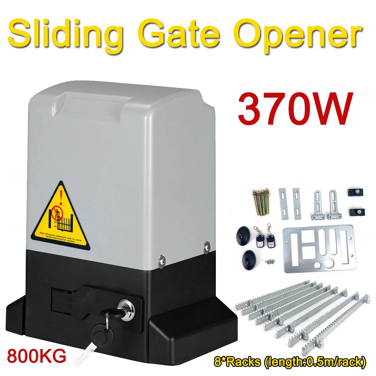 550W/370W/750W Electric Sliding Gate Opener AC Motor Gate Automatic Door Operators Heavy Duty Garage Door Opener Kit 2000KG
