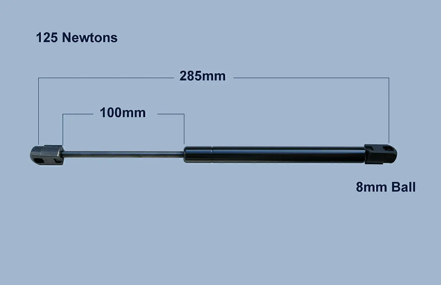 Lunar Caravan Gas Locker Struts - Clubman, Stellar, Lexon, Quasar etc. "PAIR"