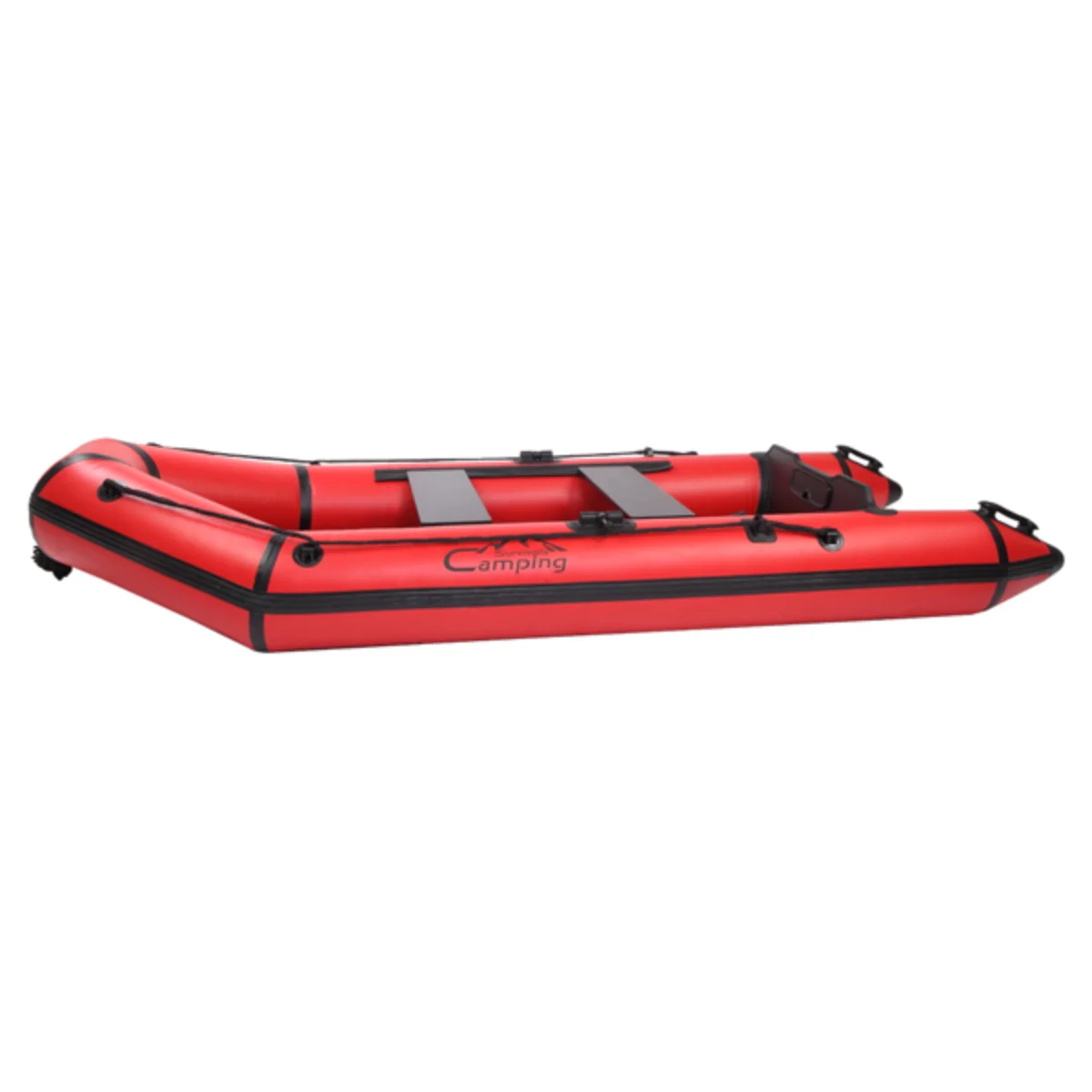 Camping Survivals 10ft PVC 330kg Water Adult Assault Boat Red Black