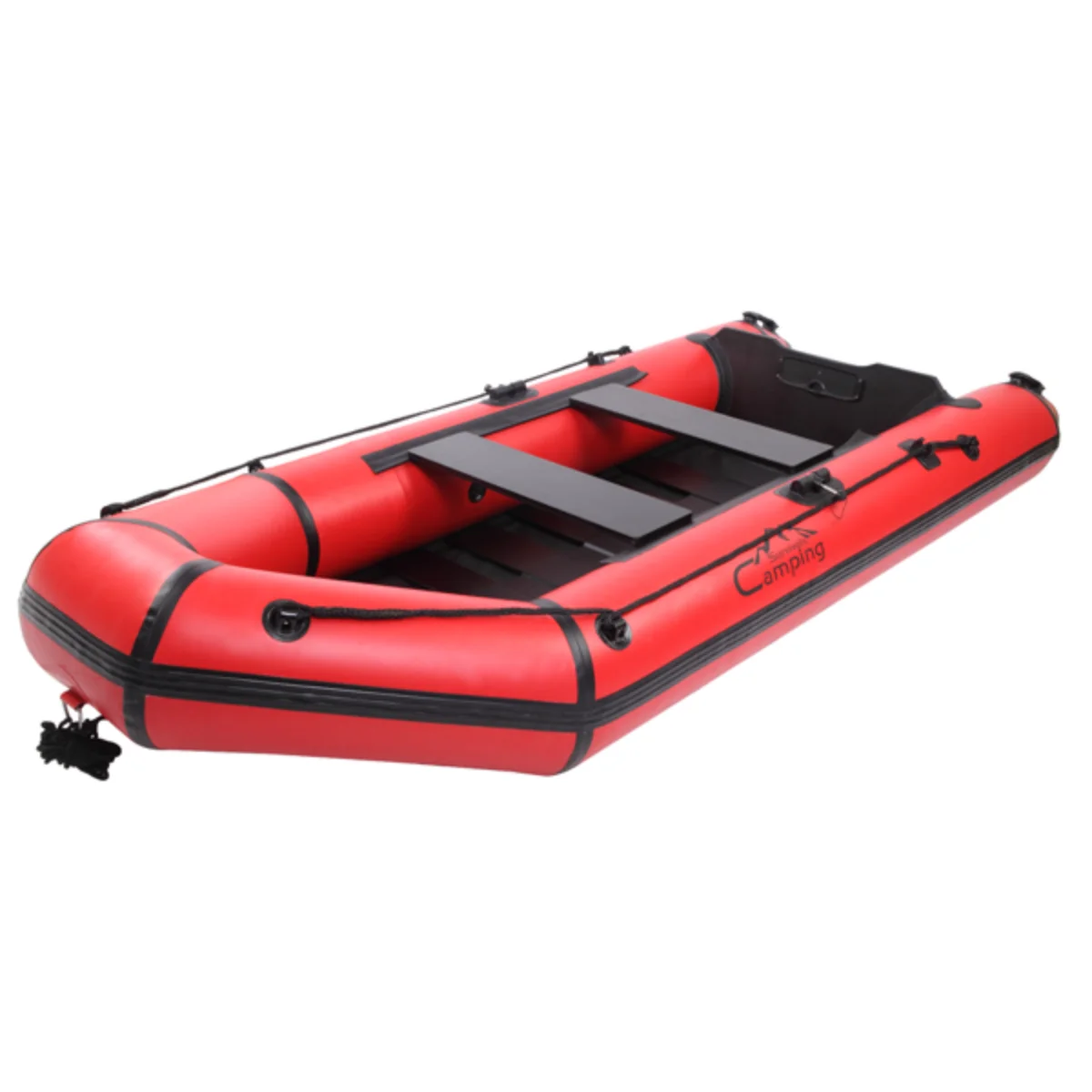 Camping Survivals 10ft PVC 330kg Water Adult Assault Boat Red Black