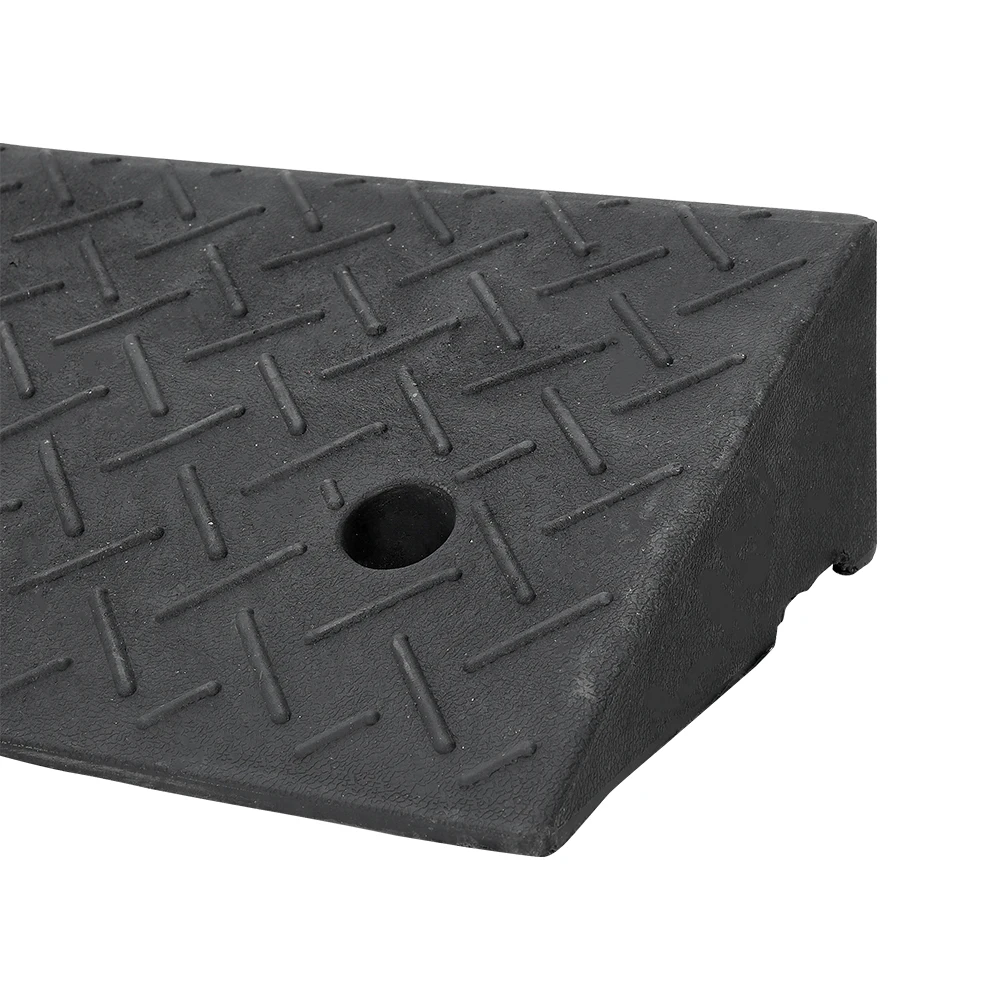 【Breeins】1/2Pc Rubber Kerb Ramp Curb Ramp Portable Heavy Duty Threshold Ramp Curb Ramp Suitable for Doorway Wheelchair Bike