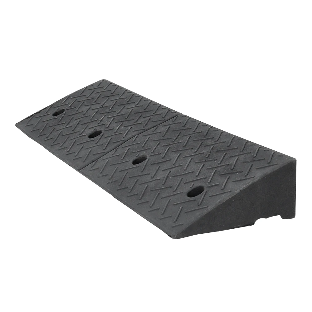 【Breeins】1/2Pc Rubber Kerb Ramp Curb Ramp Portable Heavy Duty Threshold Ramp Curb Ramp Suitable for Doorway Wheelchair Bike