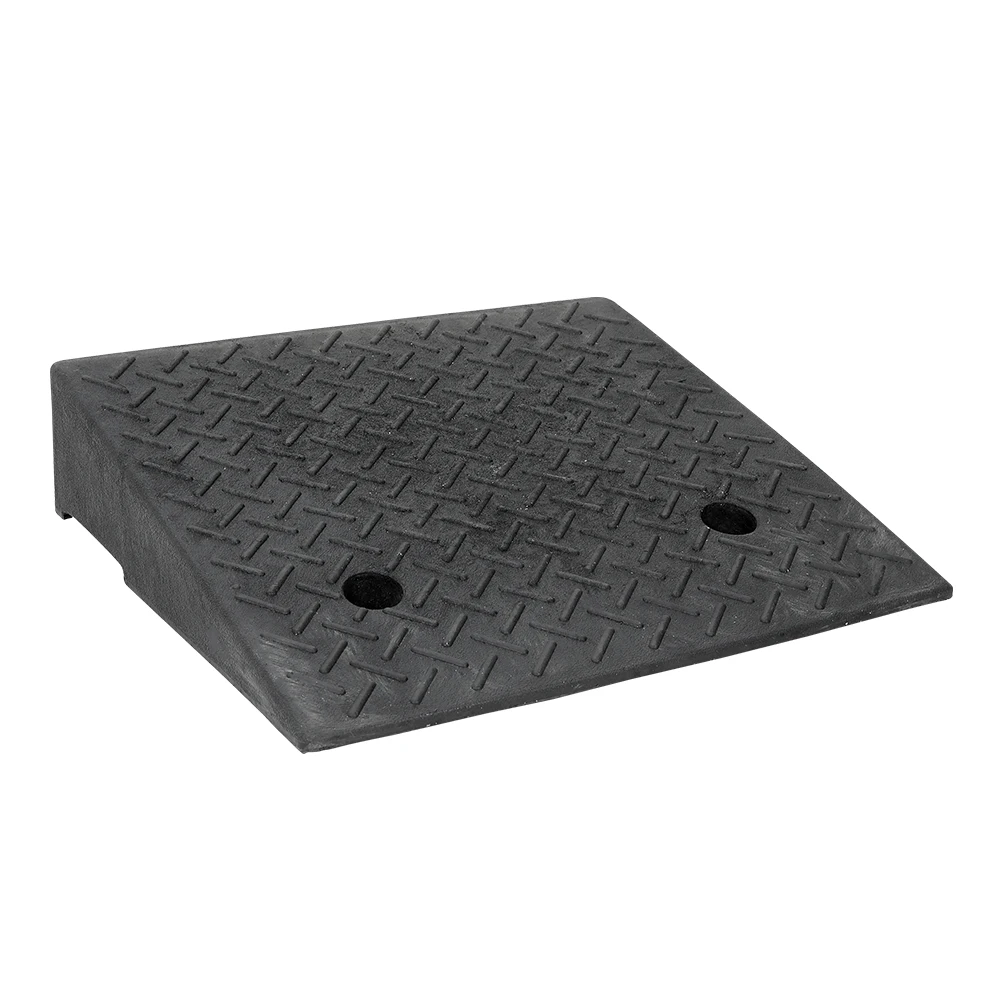 【Breeins】1/2Pc Rubber Kerb Ramp Curb Ramp Portable Heavy Duty Threshold Ramp Curb Ramp Suitable for Doorway Wheelchair Bike