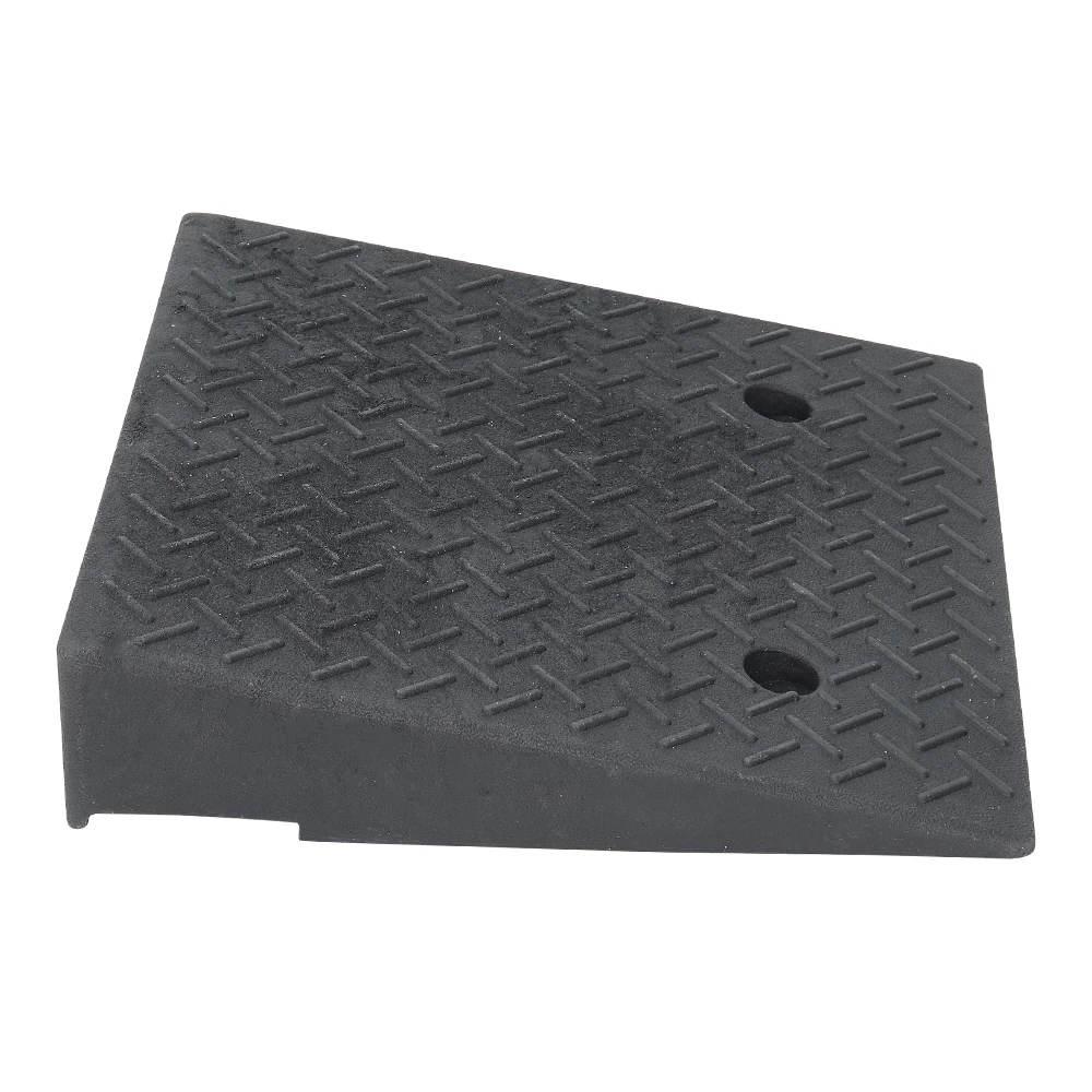 【Breeins】1/2Pc Rubber Kerb Ramp Curb Ramp Portable Heavy Duty Threshold Ramp Curb Ramp Suitable for Doorway Wheelchair Bike