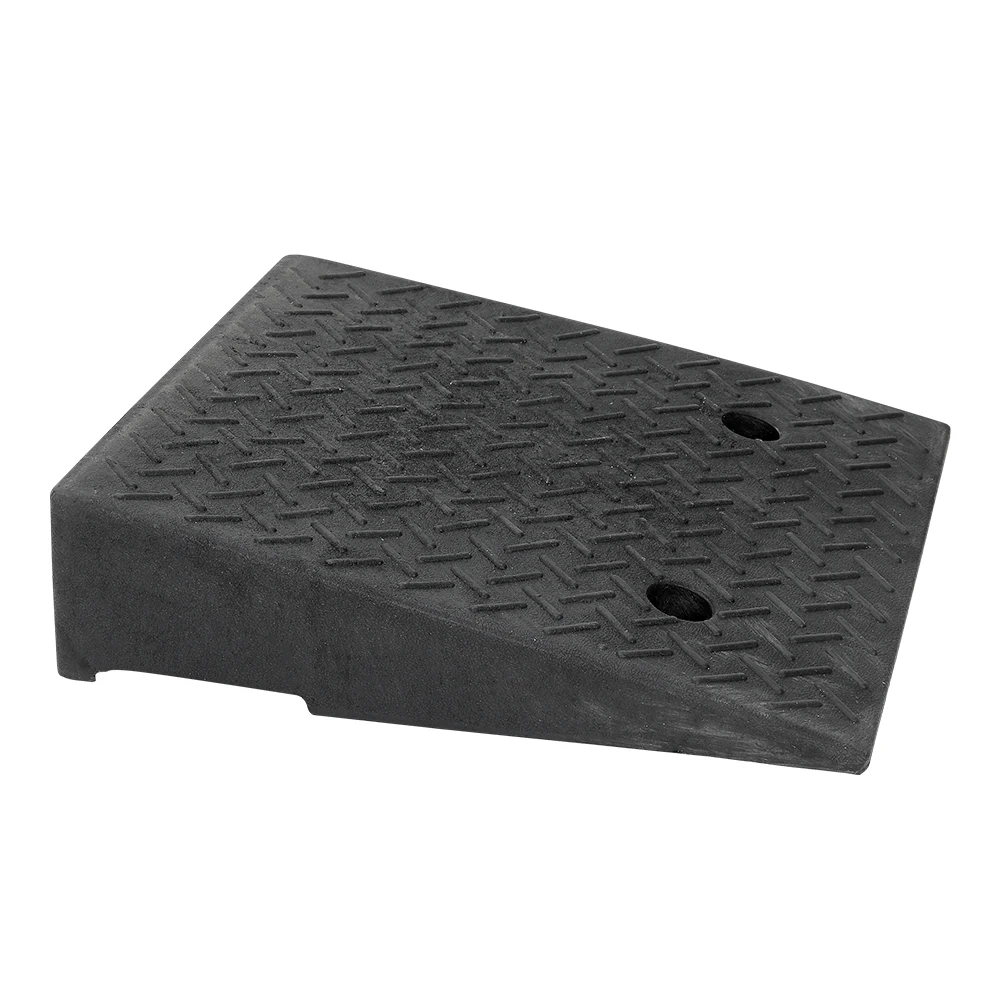 【Breeins】1/2Pc Rubber Kerb Ramp Curb Ramp Portable Heavy Duty Threshold Ramp Curb Ramp Suitable for Doorway Wheelchair Bike