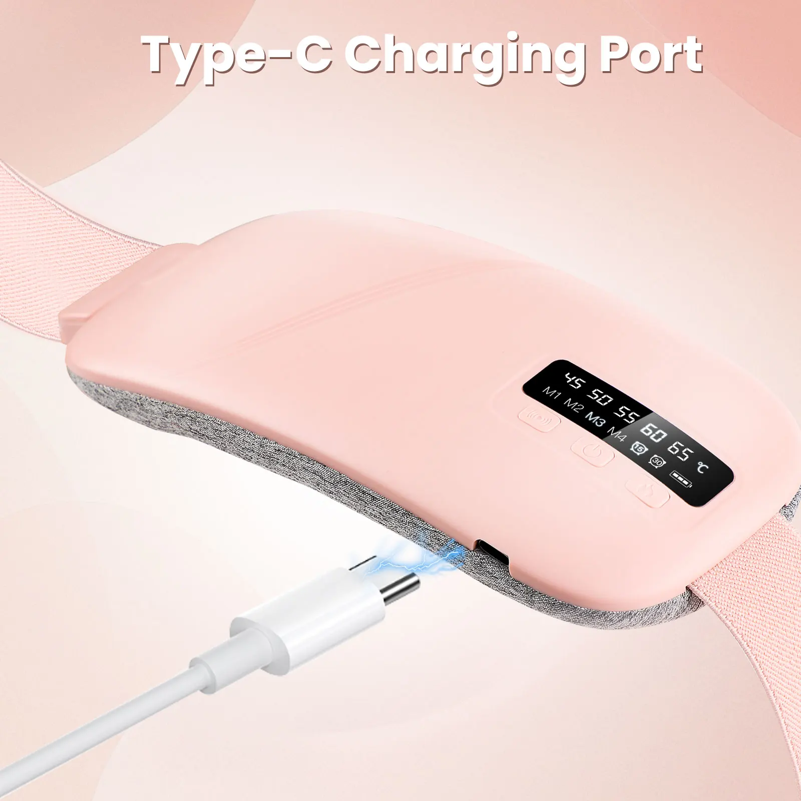 Local Stock Women Menstrual Heating Pads Effective Hot Compress Period Relief Belt Rechargeable Heated Waist Massager Gifts