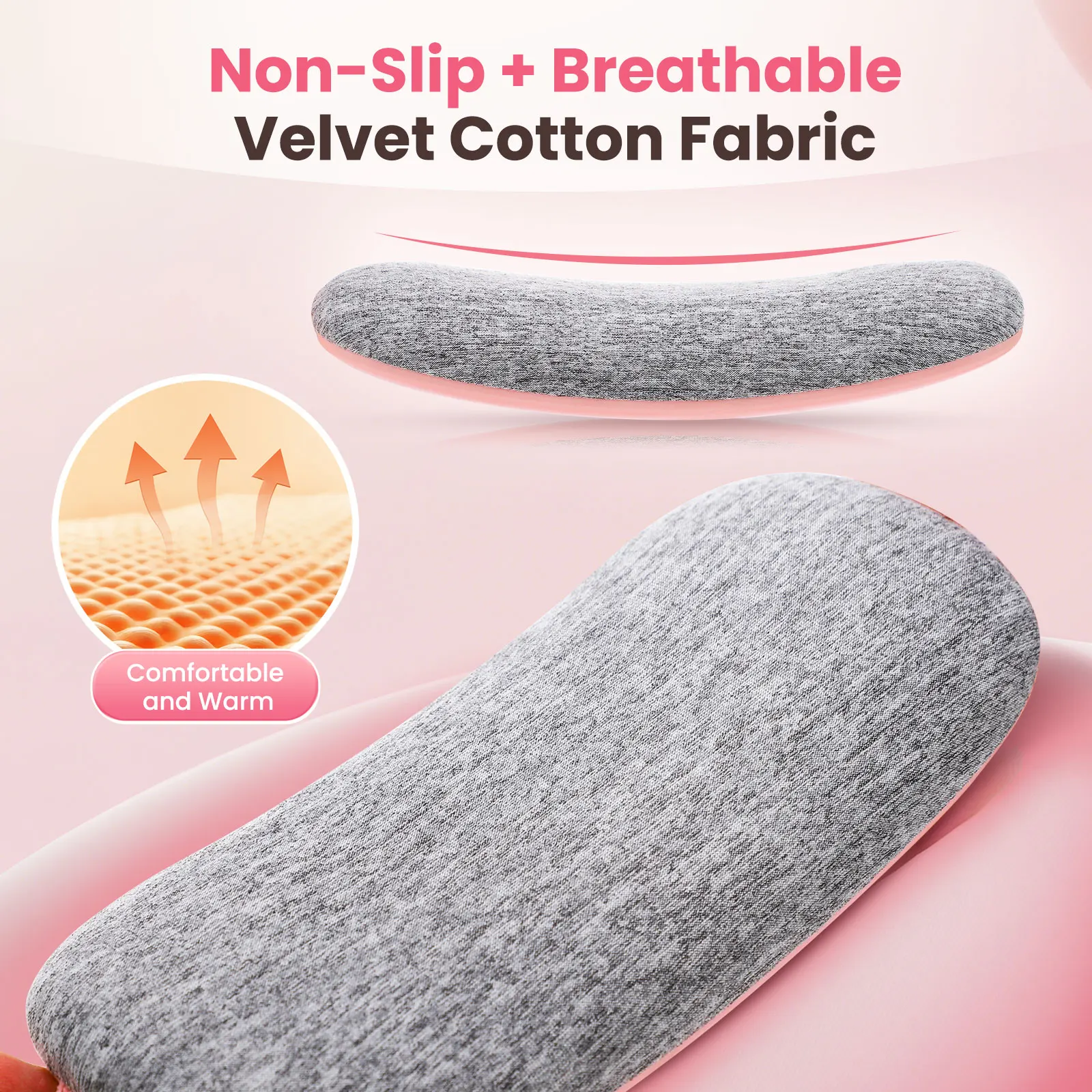 Local Stock Women Menstrual Heating Pads Effective Hot Compress Period Relief Belt Rechargeable Heated Waist Massager Gifts