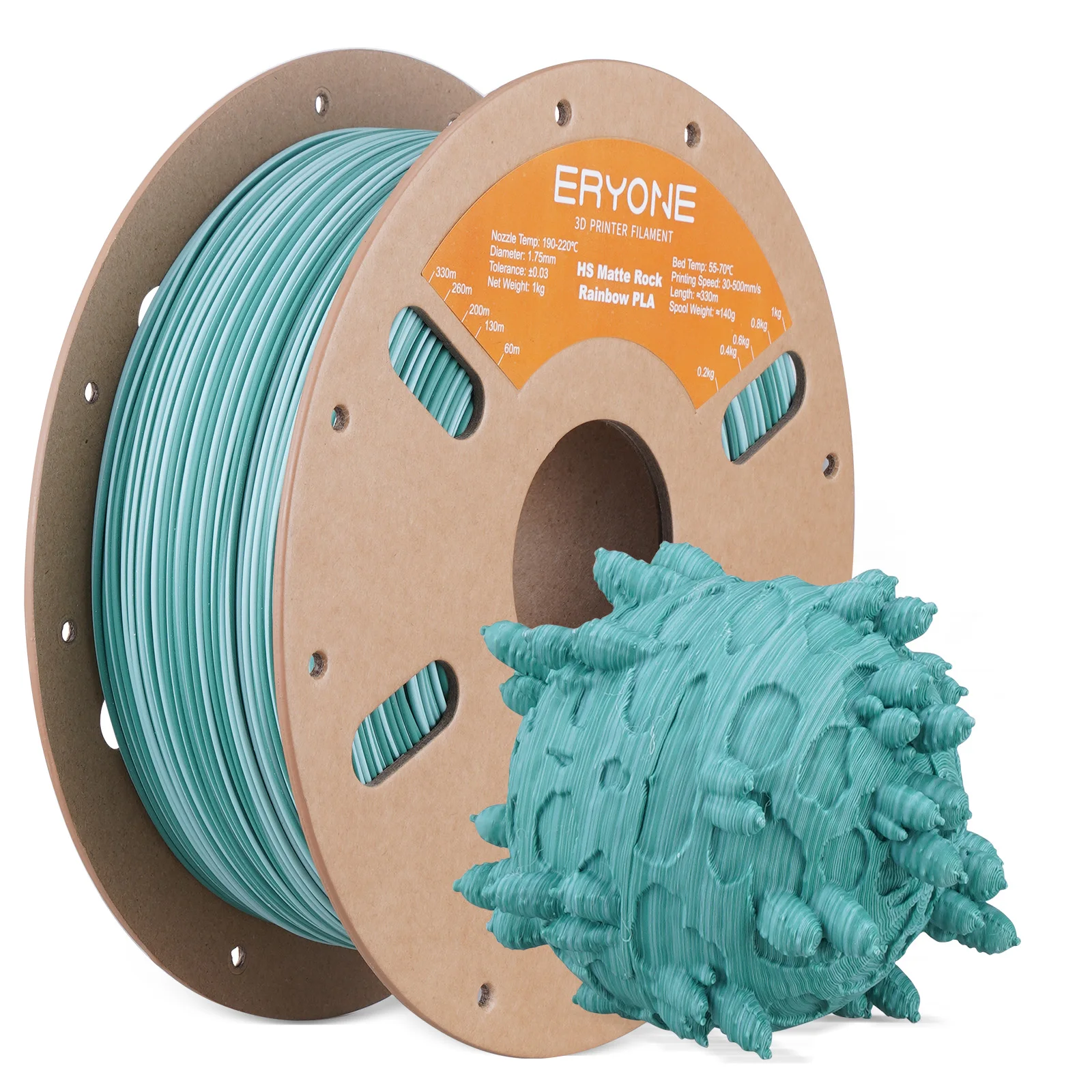 ERYONE PLA Hyper Speed Matte Rock Rainbow Color Premium Filament 3D Print,Multicolor Available,Max Speed 500mm/s,1KG/Spool