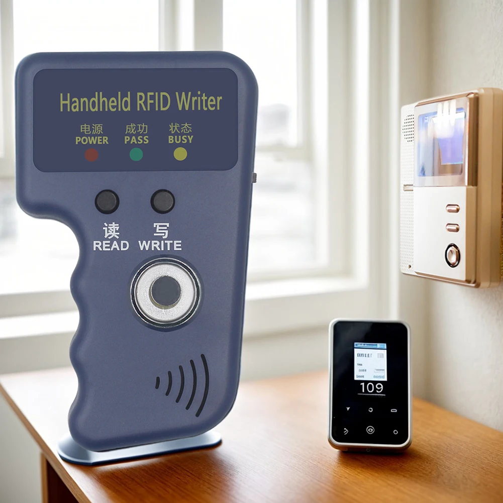 125kHz TM Copier RFID Duplicator Reader Key Writer Cloner Handheld RFID Writer Fit for T5577 EM4305 CET5200 TM Chip Cards