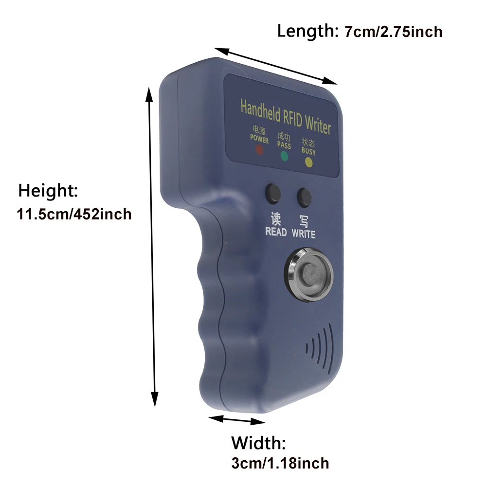 125kHz TM Copier RFID Duplicator Reader Key Writer Cloner Handheld RFID Writer Fit for T5577 EM4305 CET5200 TM Chip Cards