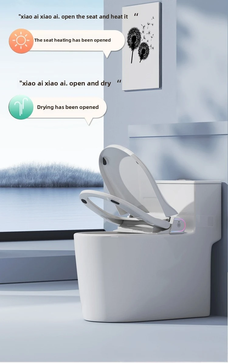 Auto Flip Smart Toilet Seat Cover with Constant Temperature Heating Multi Function Universal Bidet