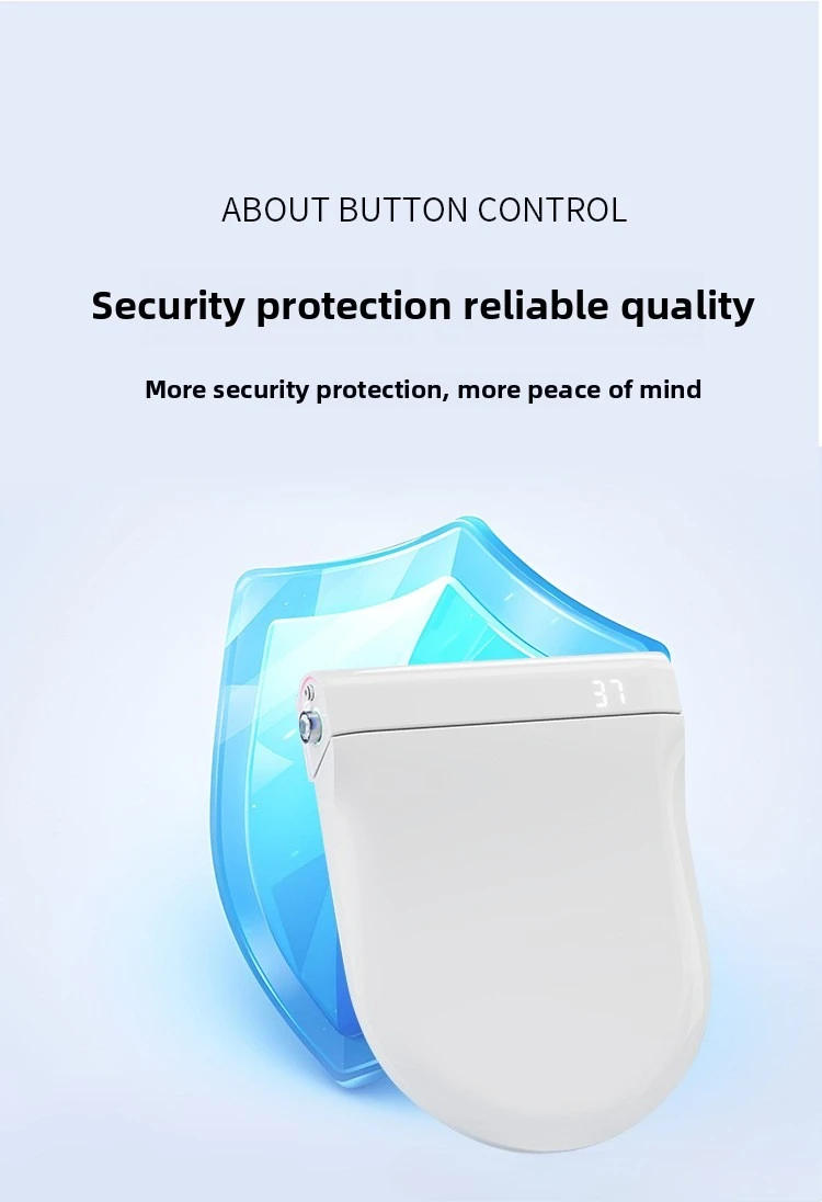 Auto Flip Smart Toilet Seat Cover with Constant Temperature Heating Multi Function Universal Bidet