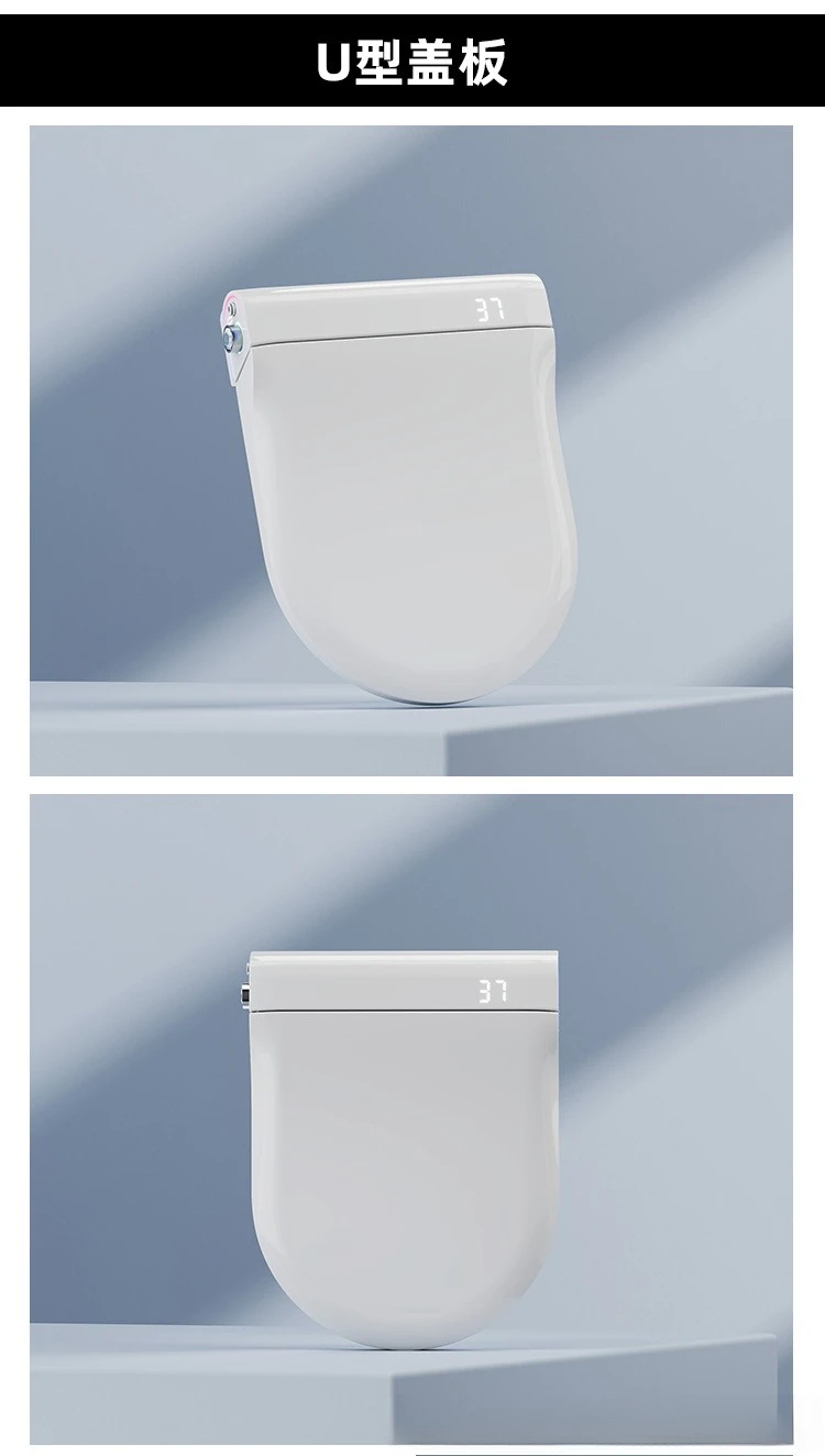Auto Flip Smart Toilet Seat Cover with Constant Temperature Heating Multi Function Universal Bidet