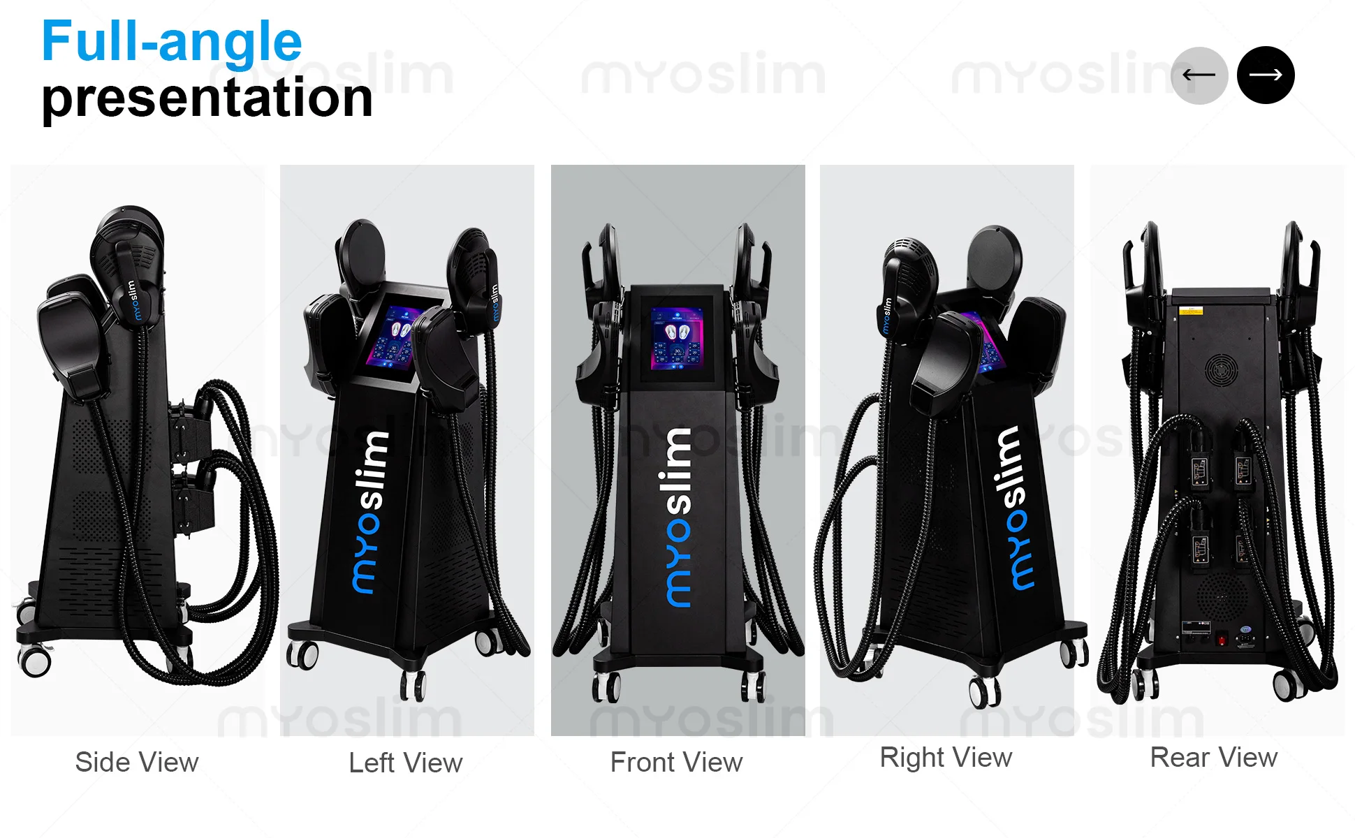 MYOslim 6500W EMS Body Sculpt Machine - Electromagnetic Therapy Fat Slimming Muscle Stimulation for Fitness And Body Shaping