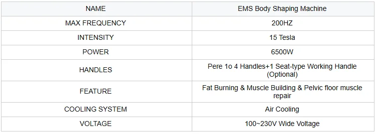 MYOslim 6500W EMS Body Sculpt Machine - Electromagnetic Therapy Fat Slimming Muscle Stimulation for Fitness And Body Shaping