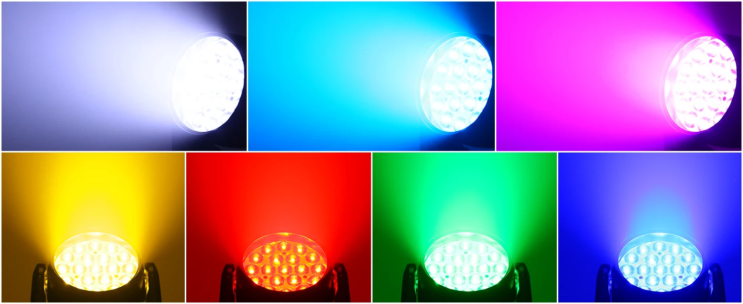 Datewink 2Pcs 19X15W LED Moving Head Lights 4IN1 RGBW Beam Wash Zoom Stage Lighting Effect DMX512 For DJ Disco Wedding Party Bar