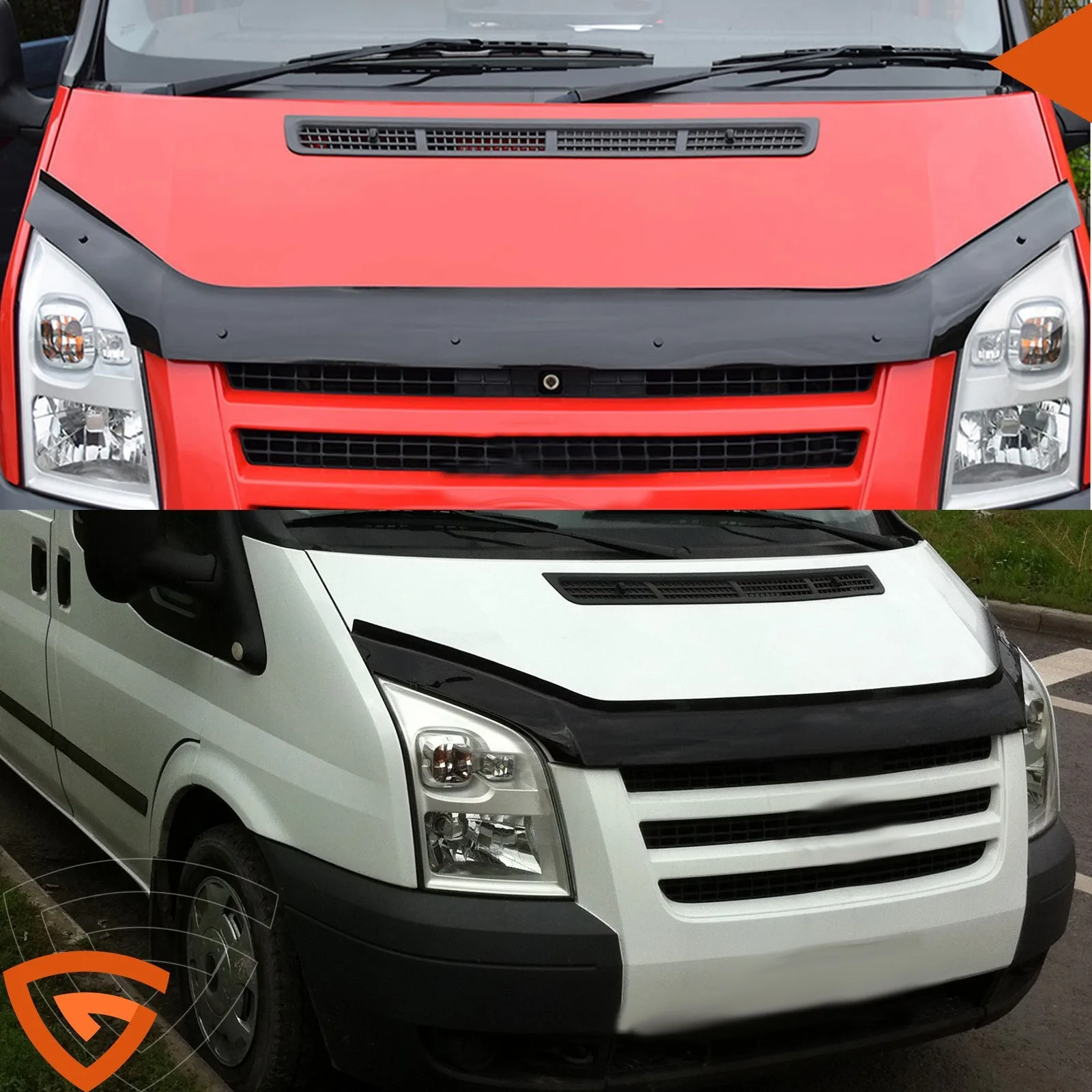 FORD TRANSIT MK7 2006-2013 BONNET WIND STONE DEFLECTOR PROTECTOR GUARD BRA NEW