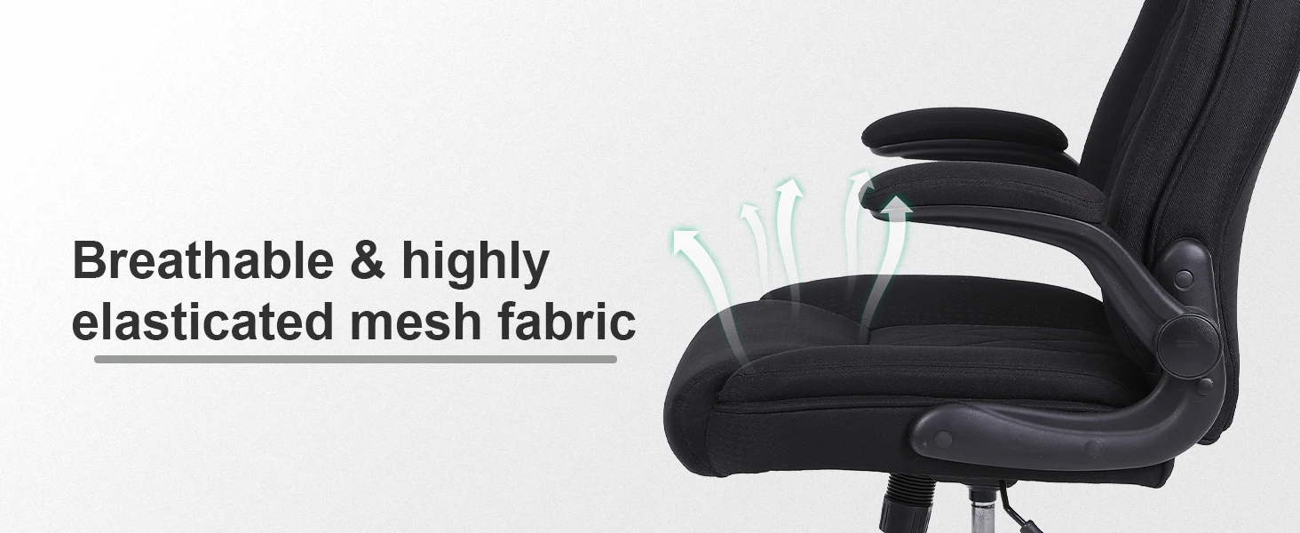 Ergonomic Office Chair, Desk chair with high backrest and height adjustable, Swivel chair with headrest Comfortable,