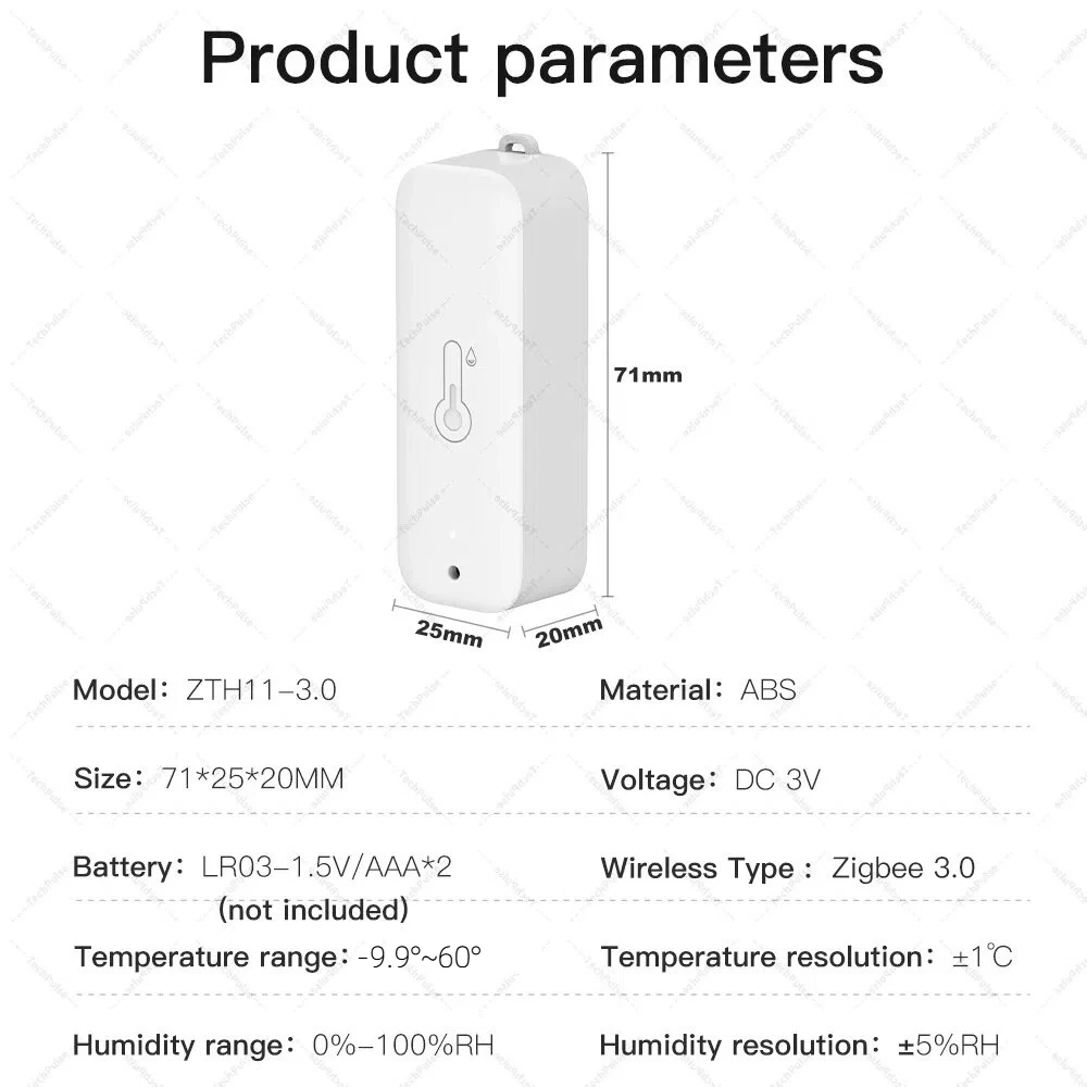 IP65 Zigbee Sensor Temperature Humidity Sensor Zigbee Hub Required workwith HA Home Assistant Alexa Yandex ZHA Zigbee2MQTT