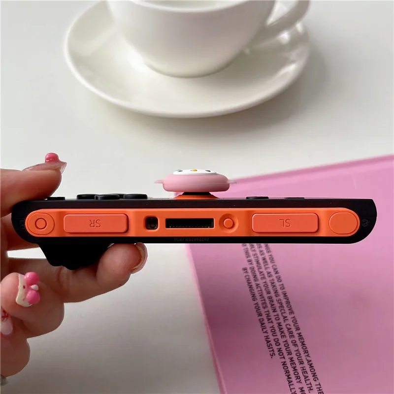 4pcs Cartoon Thumb Stick Grip Cap For Nintendo Switch 2 JoyCon Controller Analog Joystick Protector Case Soft Silicone Cover