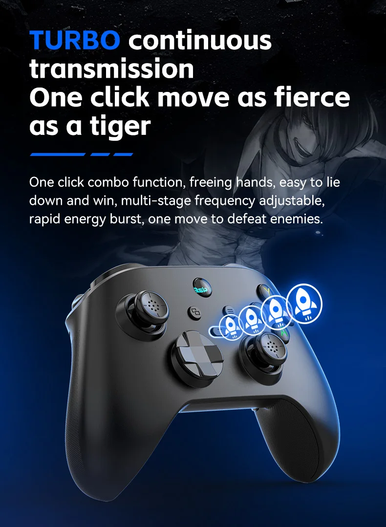 G6 Mobile Game Controller For Switch/IOS/Andriod/PC Support Streaming media/cloud Game Mobile Phone GamePad Hall effect joystick