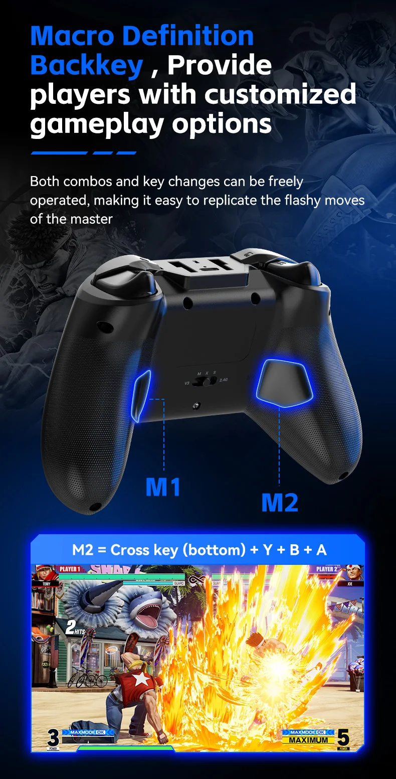 G6 Mobile Game Controller For Switch/IOS/Andriod/PC Support Streaming media/cloud Game Mobile Phone GamePad Hall effect joystick