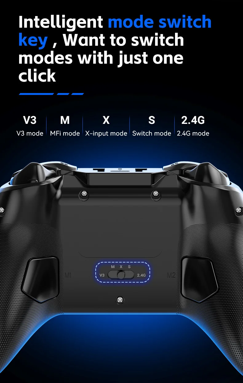 G6 Mobile Game Controller For Switch/IOS/Andriod/PC Support Streaming media/cloud Game Mobile Phone GamePad Hall effect joystick