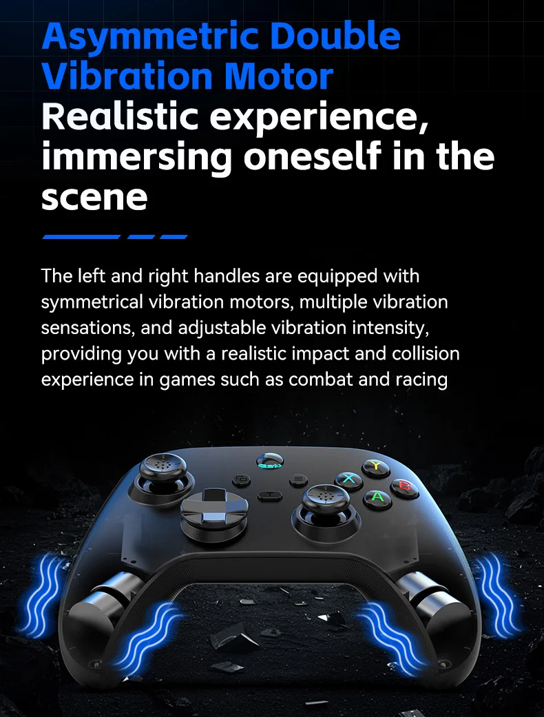 G6 Mobile Game Controller For Switch/IOS/Andriod/PC Support Streaming media/cloud Game Mobile Phone GamePad Hall effect joystick