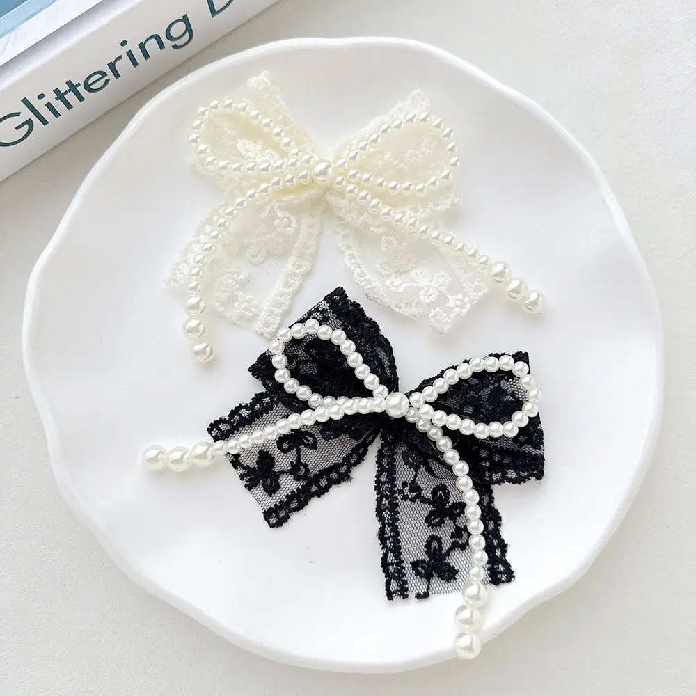 DIY Lace Pearl Bow Fashion set Shoe Charms for Clogs Accessories Slide Sandals Shoe Decoration Bukcle Pin for Sneaker Decorative