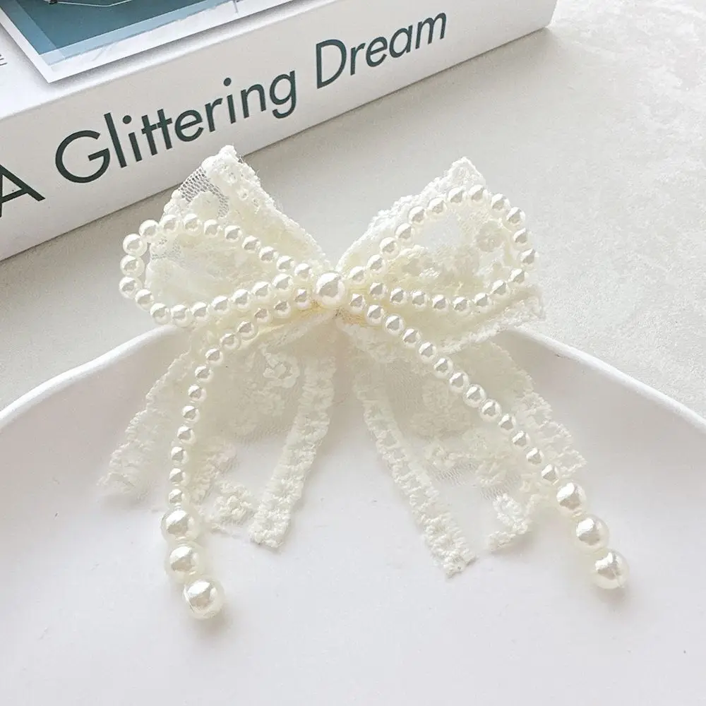 DIY Lace Pearl Bow Fashion set Shoe Charms for Clogs Accessories Slide Sandals Shoe Decoration Bukcle Pin for Sneaker Decorative
