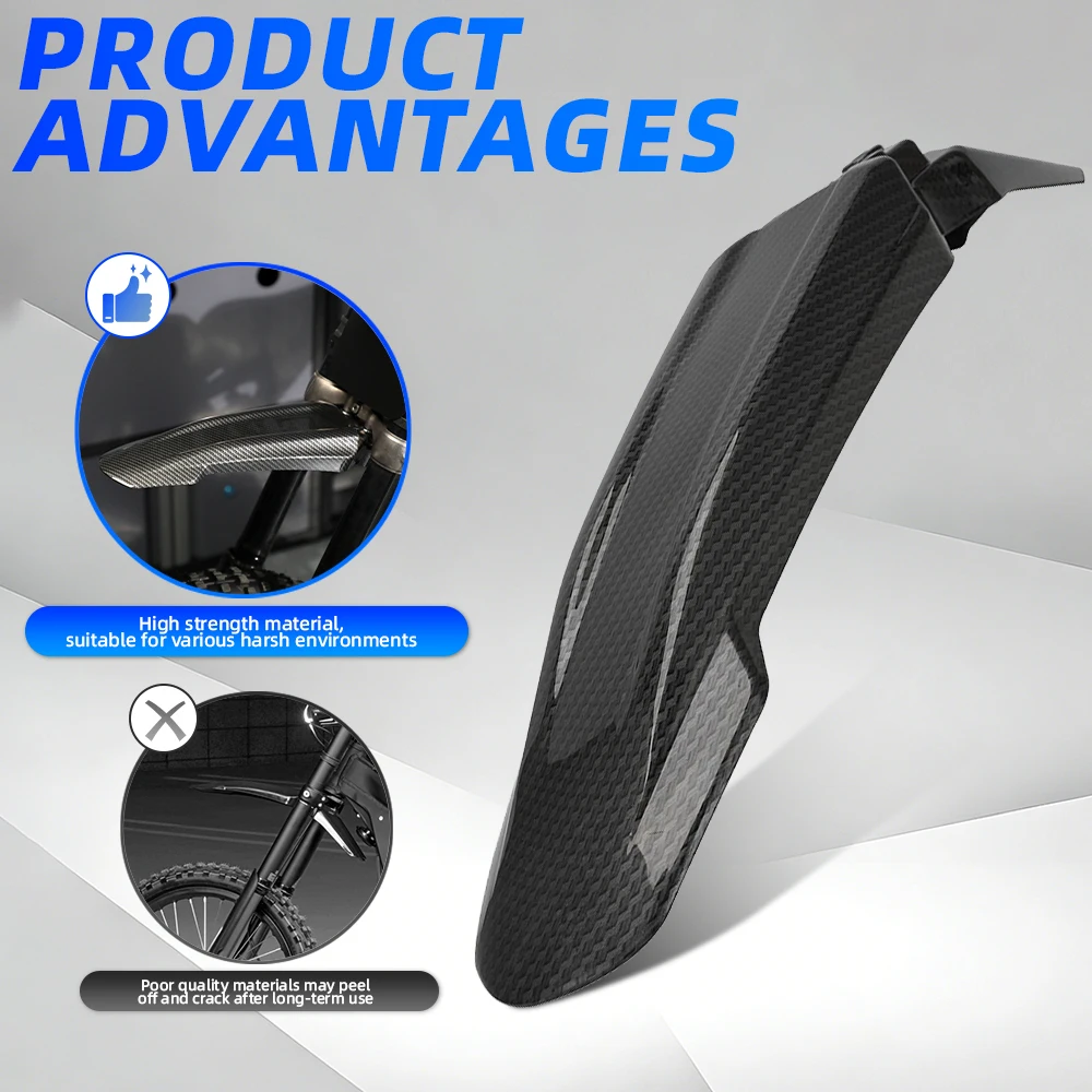 Front Rear Tail Fender Universal Plastic Modified Extended Motorcycle Longer For Sur-Ron Lightbee Electric Bike Dirt E-Bike Part
