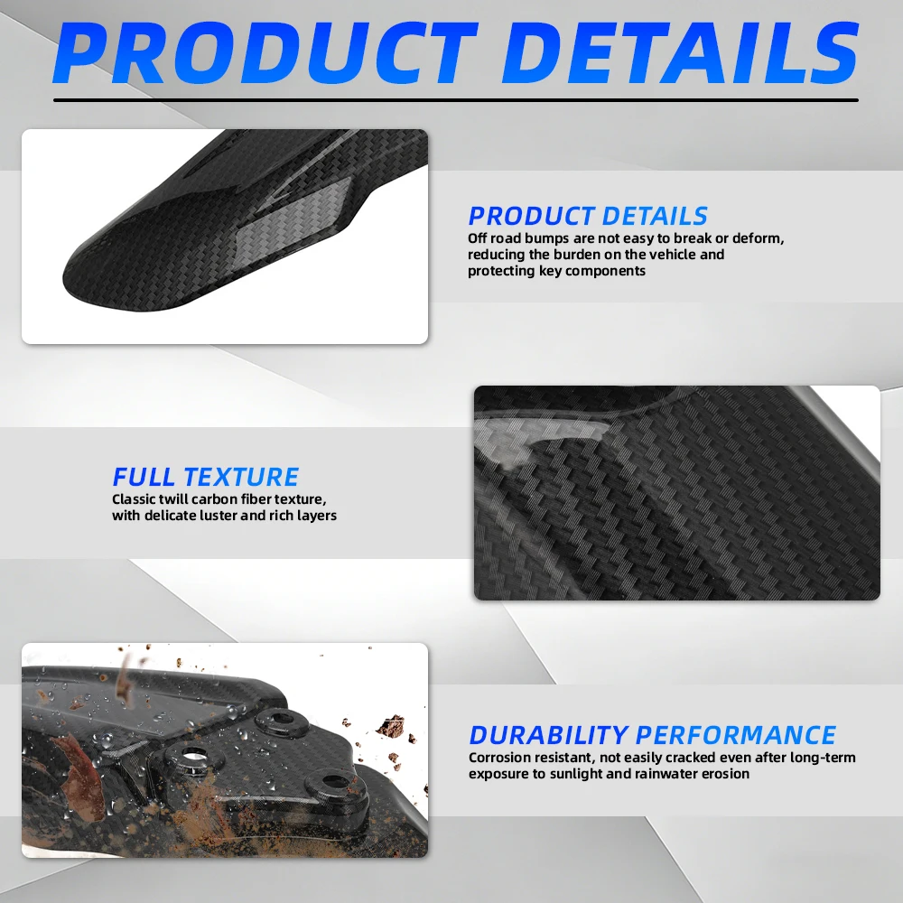 Front Rear Tail Fender Universal Plastic Modified Extended Motorcycle Longer For Sur-Ron Lightbee Electric Bike Dirt E-Bike Part