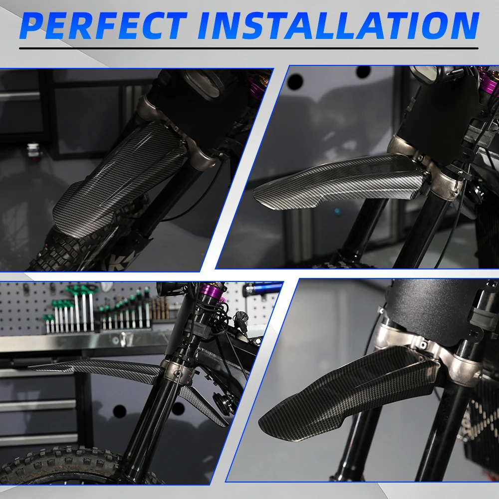 Front Rear Tail Fender Universal Plastic Modified Extended Motorcycle Longer For Sur-Ron Lightbee Electric Bike Dirt E-Bike Part