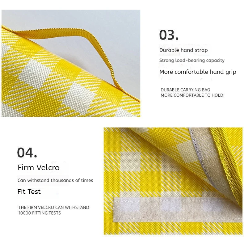 Thick Waterproof Picnic Mat Moisture Proof Ground Blanket for Outdoor Camping Hiking Beach Grass Activities
