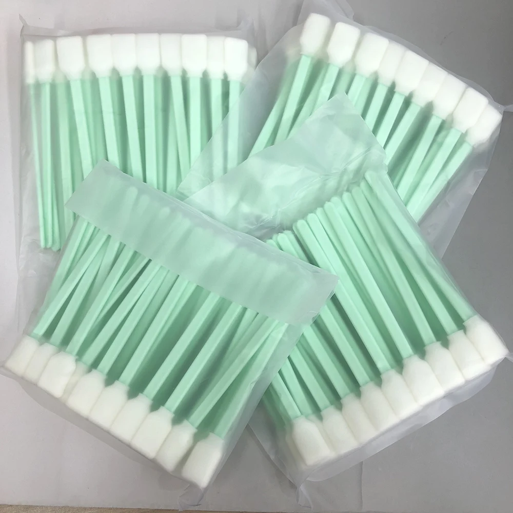50PCS/100pcs/150pcs Cleaning Tool For Epson Roland Mimaki Mutoh Printhead Cleaning Sponge Cotton Swab Clean Brush