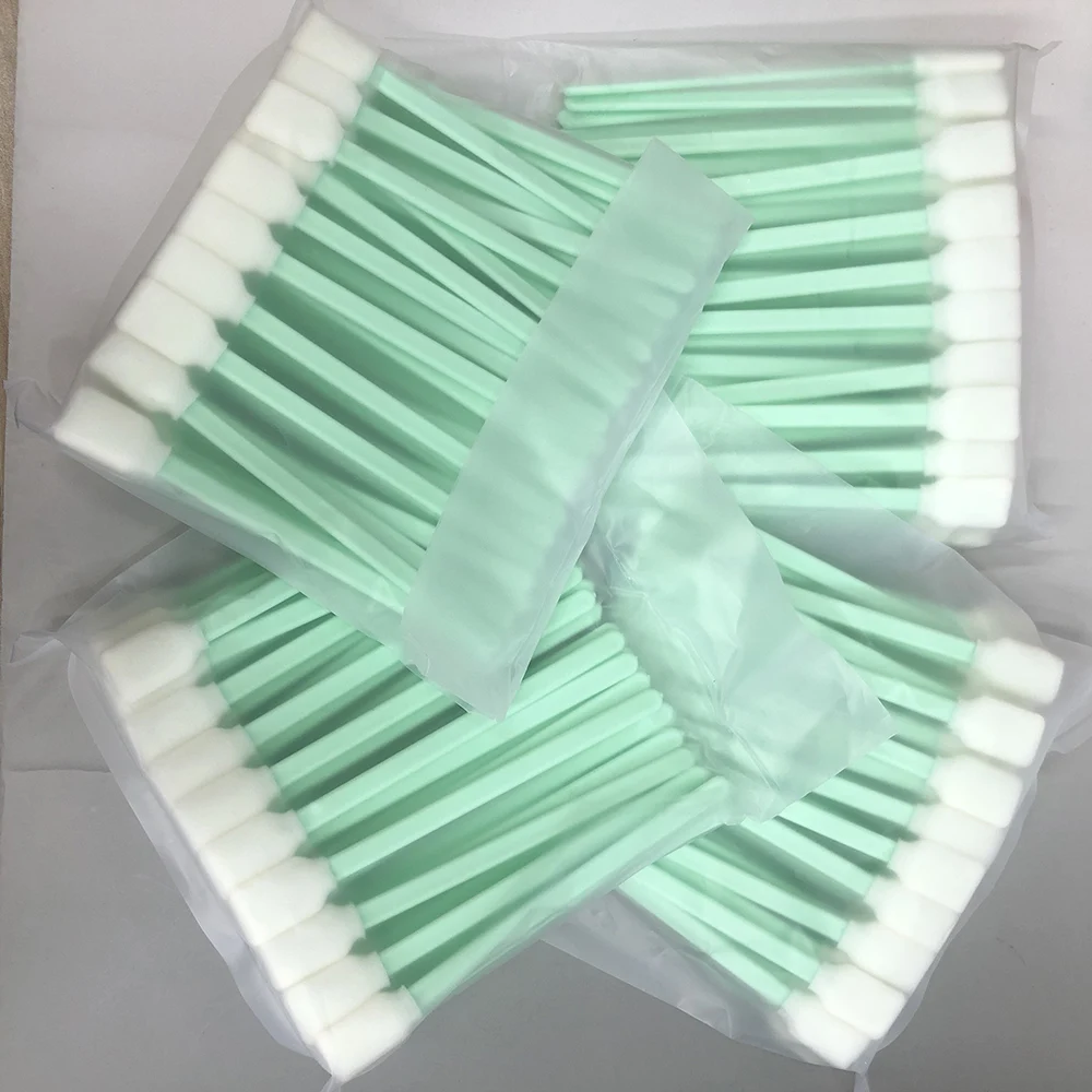 50PCS/100pcs/150pcs Cleaning Tool For Epson Roland Mimaki Mutoh Printhead Cleaning Sponge Cotton Swab Clean Brush