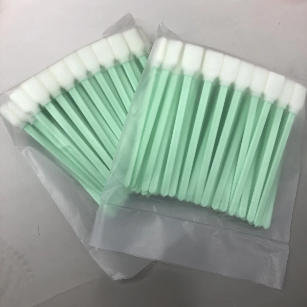 50PCS/100pcs/150pcs Cleaning Tool For Epson Roland Mimaki Mutoh Printhead Cleaning Sponge Cotton Swab Clean Brush