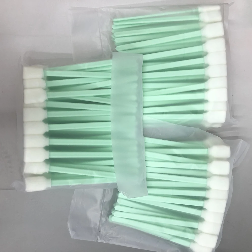 50PCS/100pcs/150pcs Cleaning Tool For Epson Roland Mimaki Mutoh Printhead Cleaning Sponge Cotton Swab Clean Brush