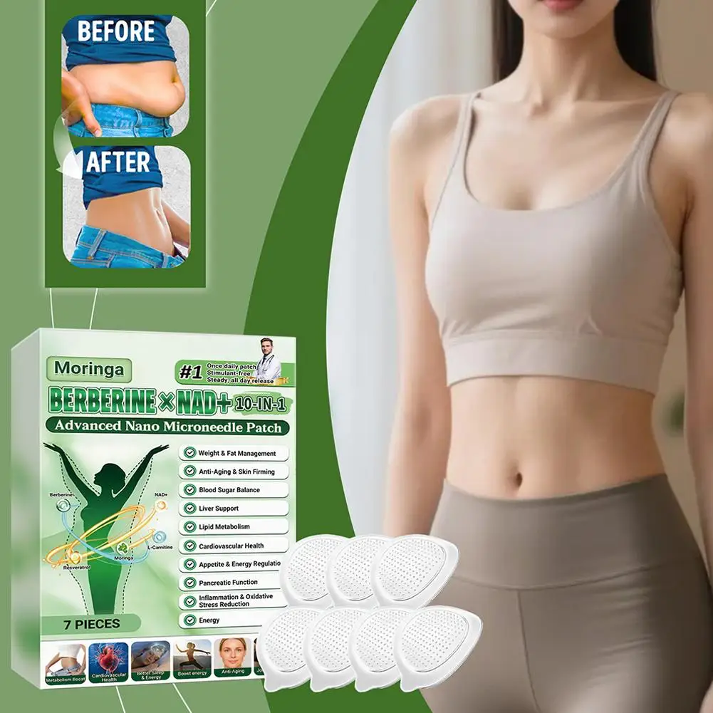Moringa 10-in-1 Nano Microneedle Patch - Moisturizing, Firming Skin, Microdarts Technology for Women & Men Daily Care Body Care